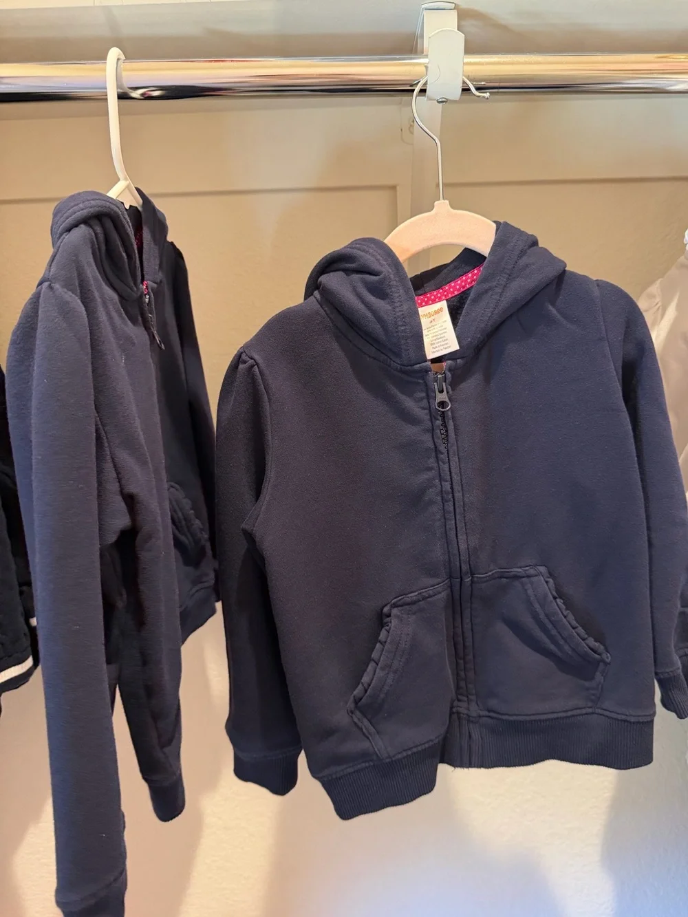 Gymboree girls lot of 2 tops 1 sweater and 2 hoodies navy school uniform 4T